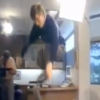 Bill Gates Jumping Over A Chair Like A Gangster