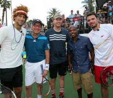Frank The Tank & Frank Underwood Play Tennis For Charity