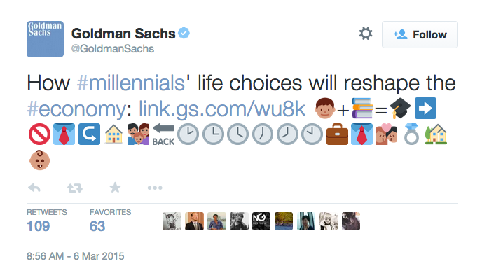 Here's How Twitter Responded To Goldman Sachs' Emoji Vomit Tweet