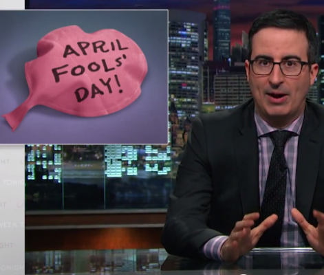 Watch John Oliver's Passionate Plea To End April Fools' Day
