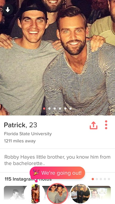Bachelorette Robby's Little Brother Shamelessly Rides His Brother's Coattails On Tinder