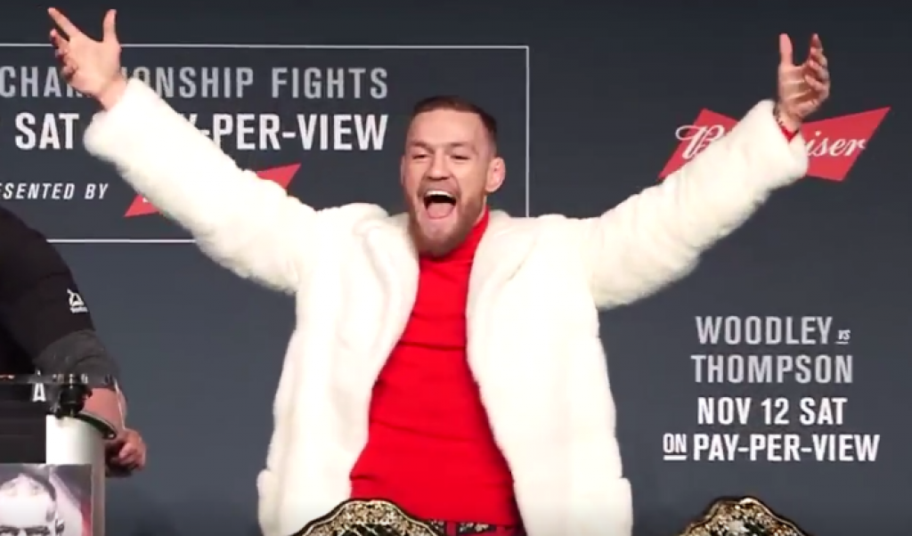 Here's Connor McGregor Raising All Kinds Of Hell And It Has Nothing To Do With The Election